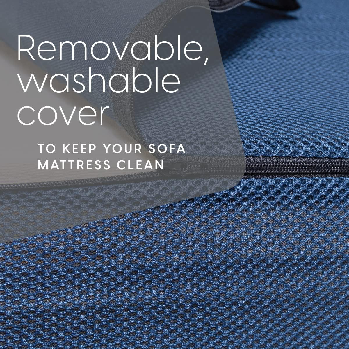 Milliard Milliard Tri-Fold Foam Folding Mattress and Sofa Bed- Twin XL 78x38x4.5 Inch