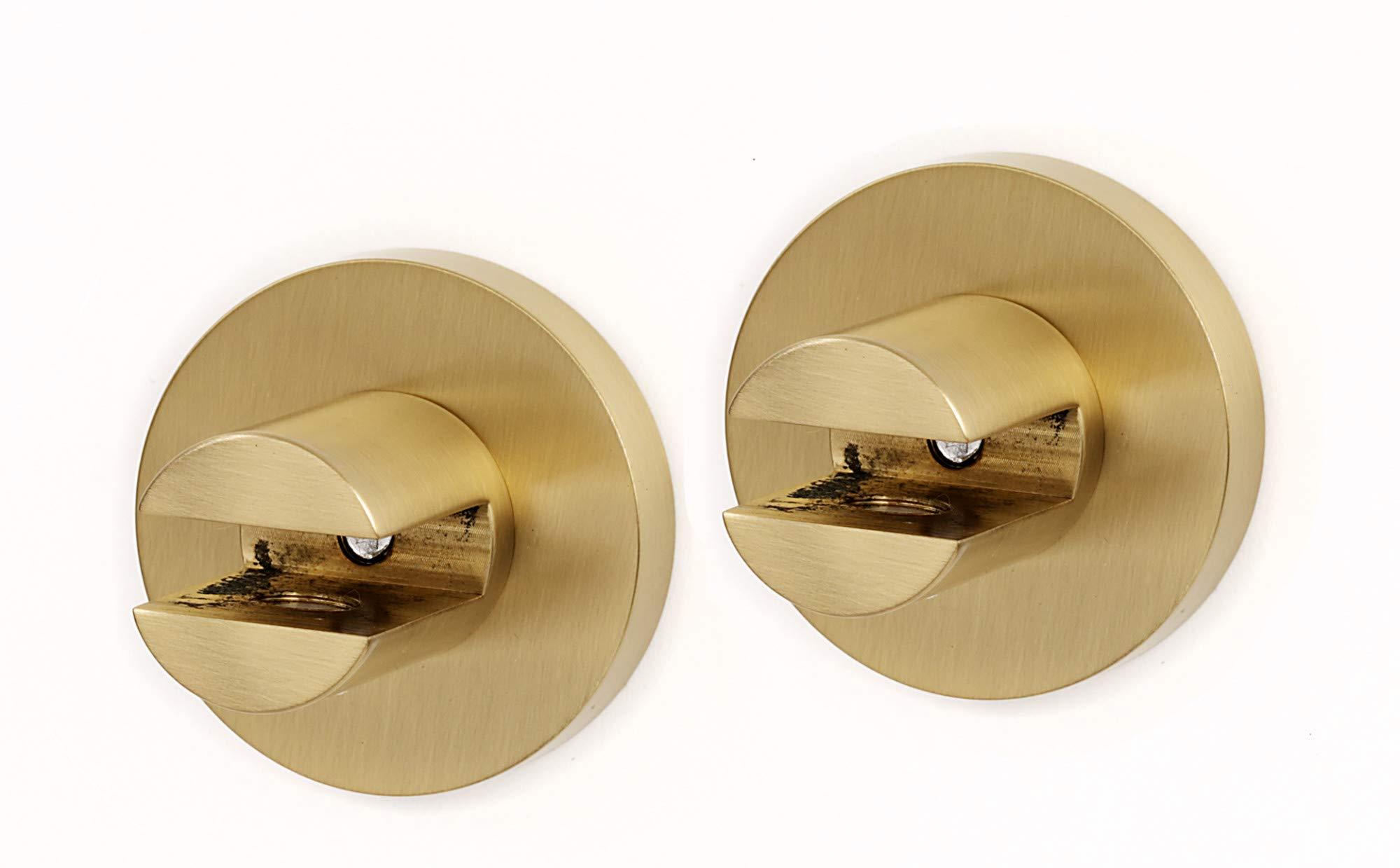 Alno Alno Contemporary I Shelf Brackets Only (pair) - Satin Brass