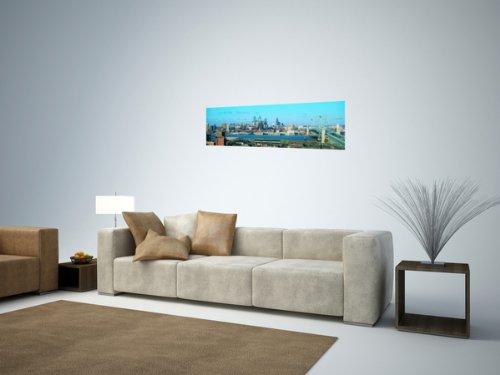 Wallmonkeys Panoramic Wall Decals - Philadelphia Skyline 1 (4 Foot Wide Removable Graphic)