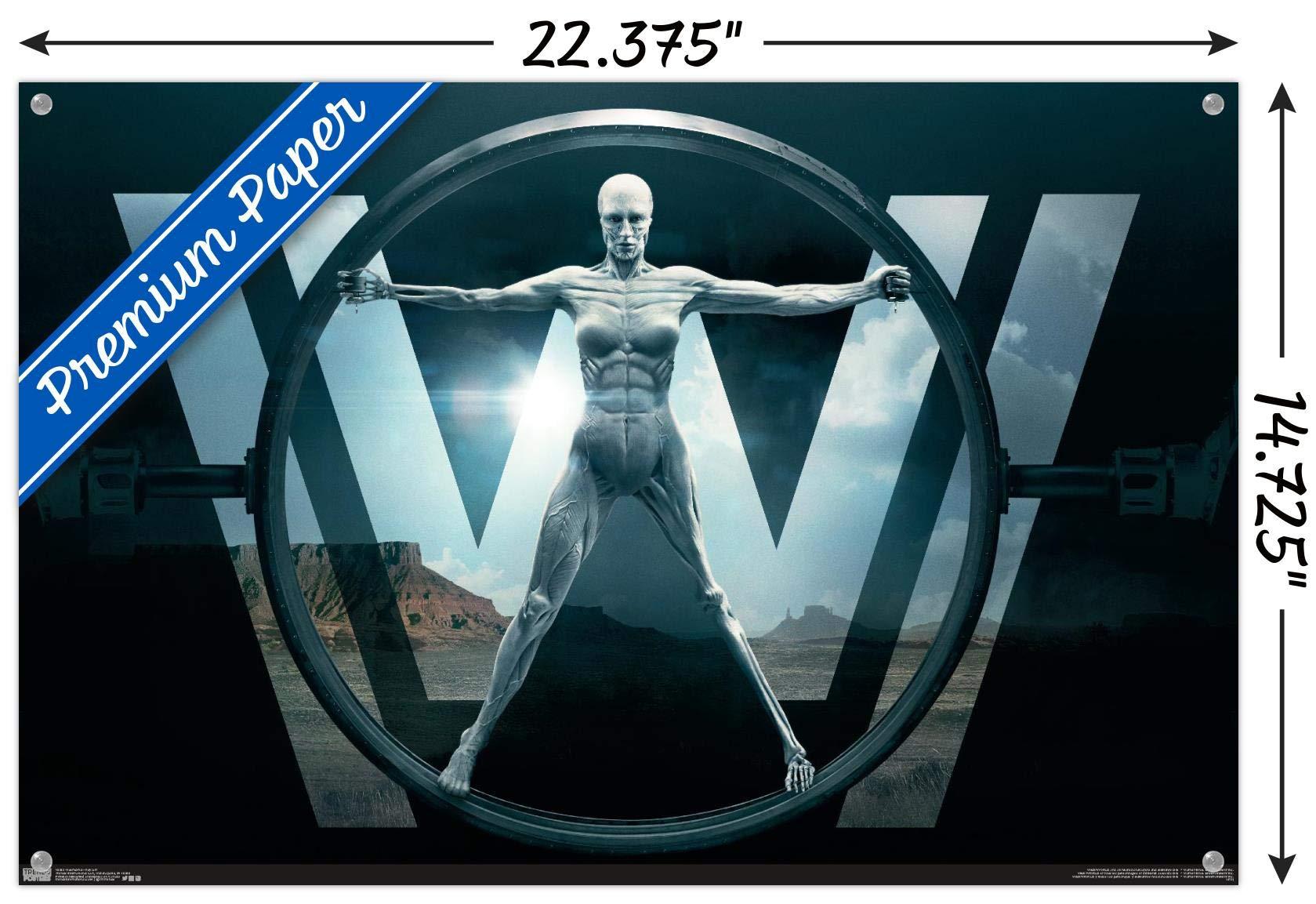 Trends International Trends International Westworld - Key Art Wall Poster with Push Pins