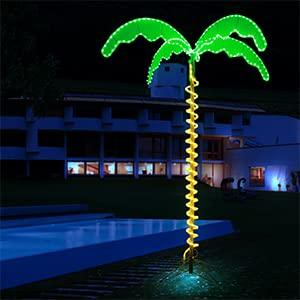EEZ RV Products EEZ RV Products 7 Foot High Super Bright LED Lighted Tropical Palm Tree - 5 Times Brighter Than Incandescent Bulbs