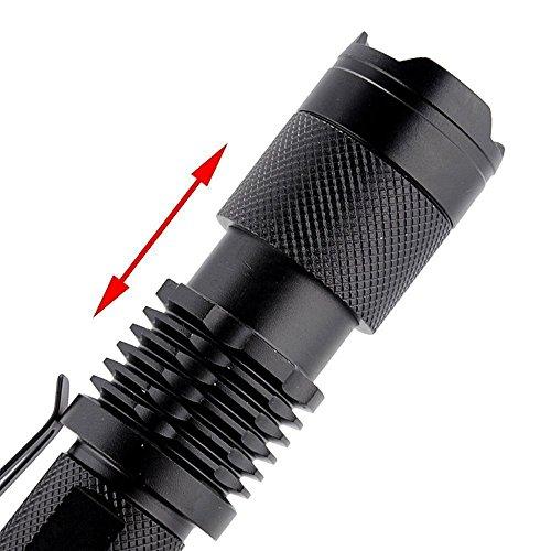 BESTSUN BESTSUN 2 Pack SK98 LED Tactical Flashlight 5 Mode Zoomable Mini Flashgliht 2500 High Lumen Military Grade Handheld Flashlight Water Resistant Ultra Bright Tac Light Adjustable Focus Pocket Torch