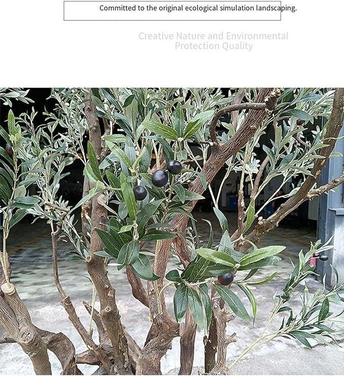 Sohodoo Simulated Banyan Tree, Fake Tree with Real Wood Trunk, Hotel Landscaping Tree Artificial Plants Wishing Tree for Indoor Modern Decor (Size : 1mx0.9m)