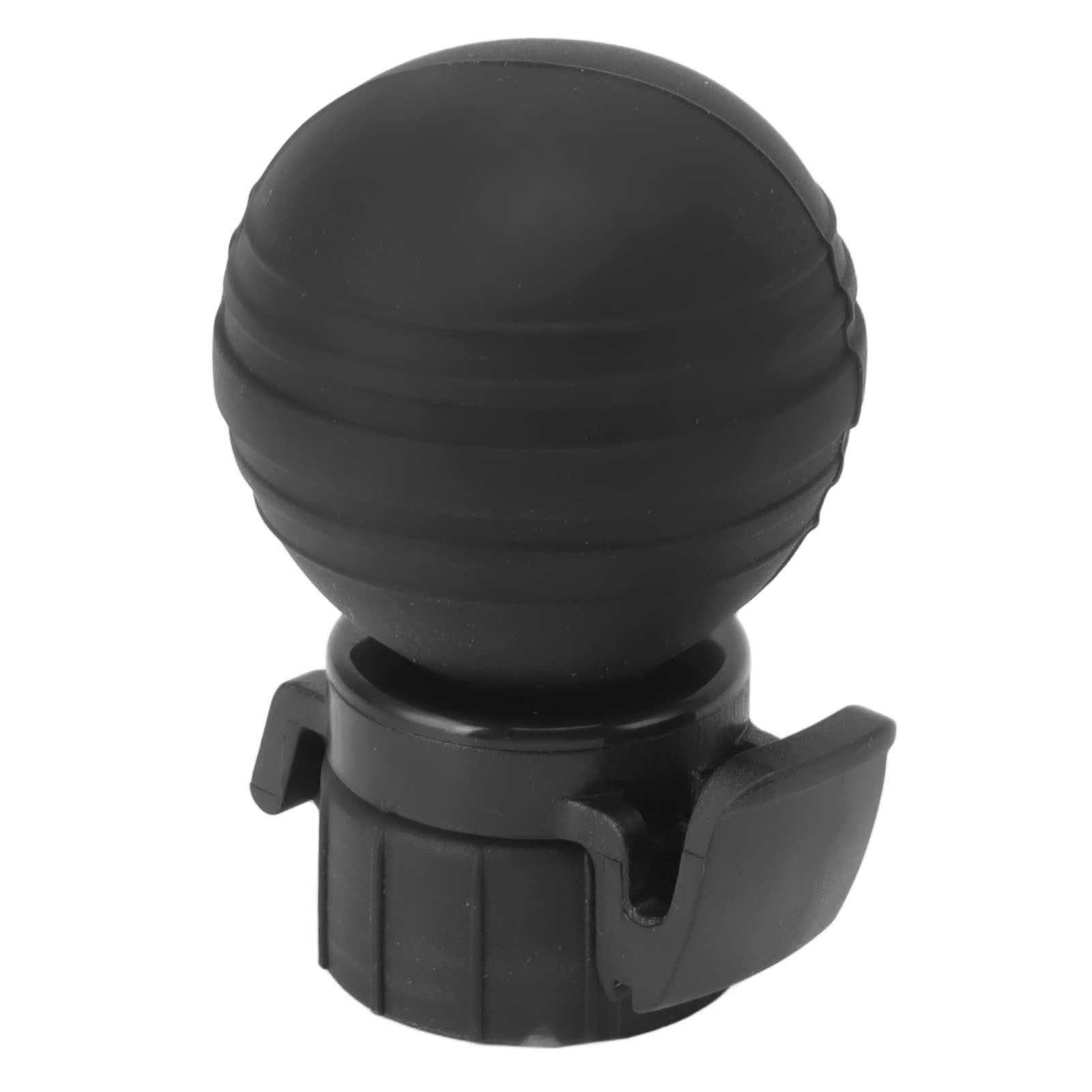 F&Y Silicone Soda Bottle Lid with Air Pump, Leak Proof Carbonated Drink Fizz Keeper, Reusable Pump Cap Saver & Stopper for Beverage Freshness (Black)