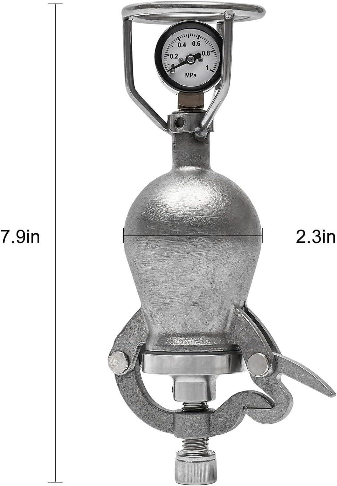 ATLION ATLION Traditional Style Hand Popcorn Machine Popcorn, Stainless steel Popcorn Popper Maker with Mini-model Handle and Stand, Capacity: 80-140 Ordinary Corn Kernels(100ML), Size