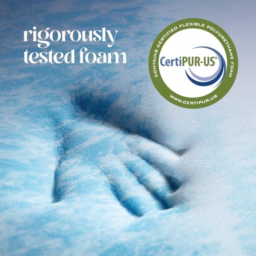 ViscoSoft ViscoSoft 4 Inch Pillow Top Memory Foam Mattress Topper Twin XL - Cooling CertiPur-US Certified - Extra Long Hybrid Lux Dual Layer Mattress Pad - Perfect for College Dorms