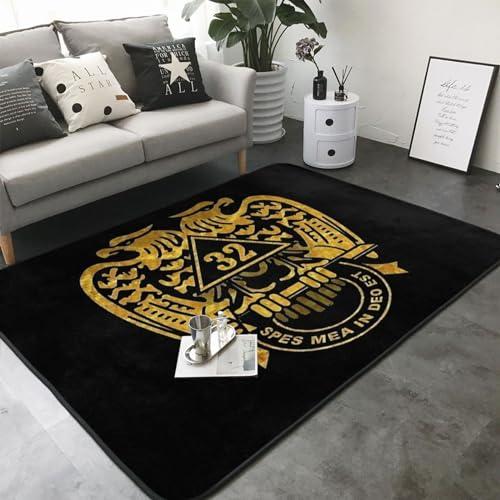 zaclay Masonic Series 32nd Degree Masonic Area Rugs Living Room Bedroom Kitchen Carpet Floor Mats Home Decor 80 X 58 Inch
