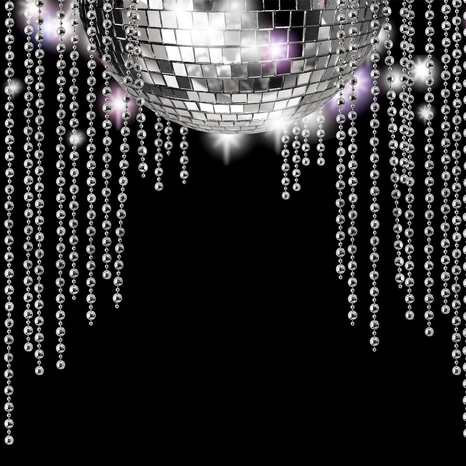 Shappy Shappy 10 Feets Beaded Ball Pull Chain Extension Roller Shade Bead Chain Extender with 10 Pieces Matching Connector for Window Blind Vertical Replacement (4.5 mm,Silver)