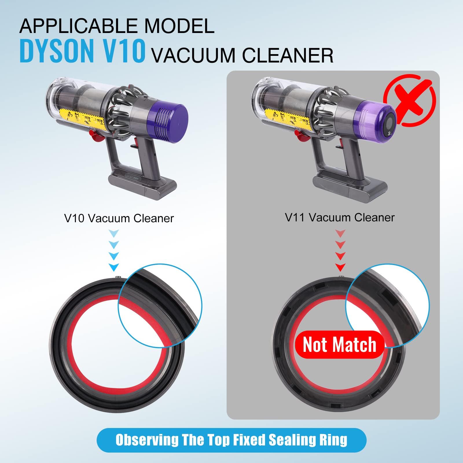 WYWY.Wide Upgraded Bin Compatible with Dyson V10 SV12 Vacuum Cleaner Canister, Large Dust Bin Replacement for Dyson Part No. 969509-01