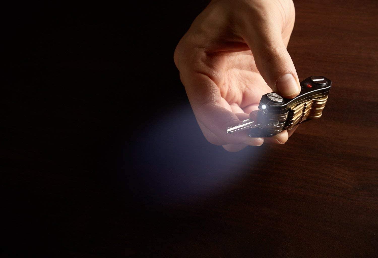 Key Ninja Key Ninja - Organize Up To 30 Keys, Dual LED Lights, Built In Bottle Opener (NOW IMPROVED)