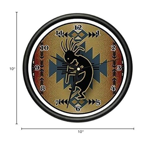 SignMission SignMission Kokopelli Wall Clock Native American Idol Fertility Flute Player Music Gag Gift