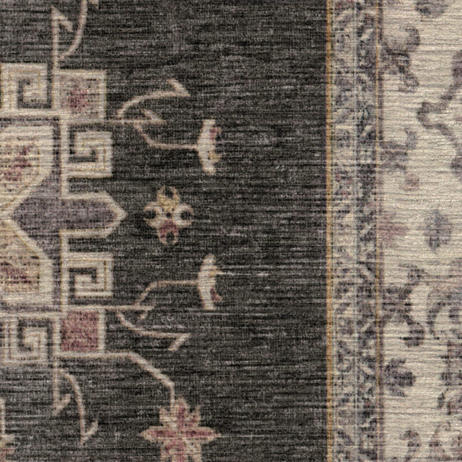 RUGGABLE RUGGABLE Verena Dark Wood Machine Washable Area Rug Pet & Child Friendly Stain & Water Resistant Non-Slip 8'x10'