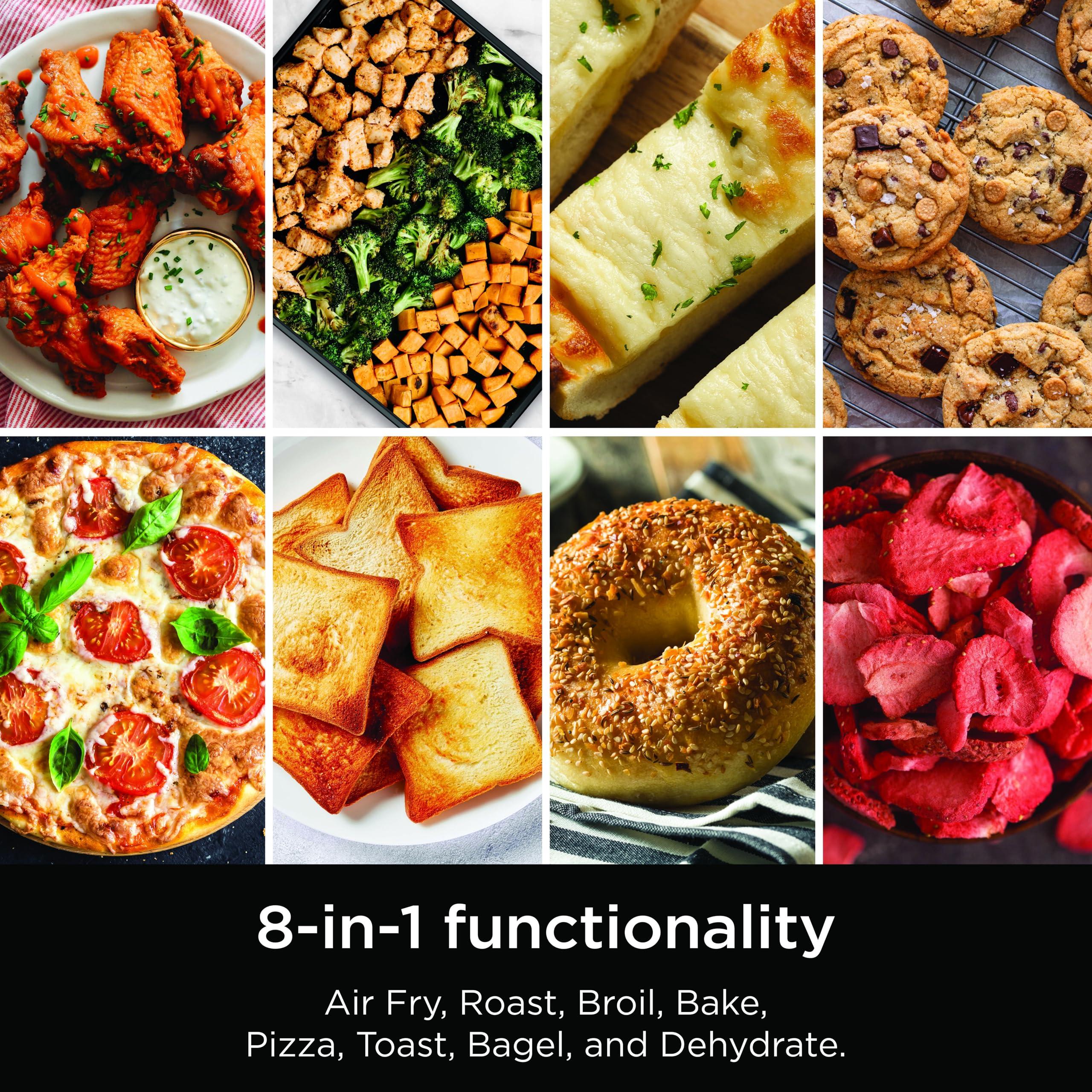 Ninja Ninja Flip Toaster Oven&Air Fryer, 8-in-1 Functionality, Flip Up&Away Capability for Storage Space, LargeCapacity, Air Fry Basket, SheetPan, Wire Rack&Removable Crumb Tray, Stainless,1800 watts, SP151