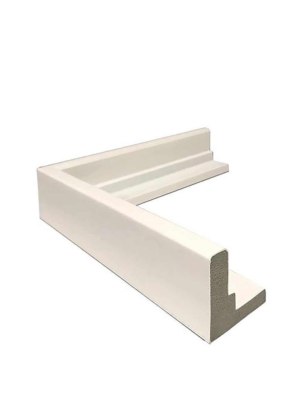 WHOLESALE ARTS AND FRAMES WHOLESALE ARTS AND FRAMES Floater Picture Frame Set of 2. 20x28 White 2-1/8\" Polystyrene Floating Frame for 0.75 1.5 1.75 Stretched Canvas Wholesaleartsframes-com 3592 Series Made in USA