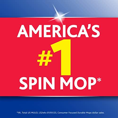 O-Cedar O-Cedar Easywring Microfiber Spin Mop & Bucket Floor Cleaning System with 3 Extra Refills