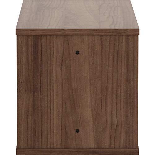 Lorell Lorell, LLR90280, Panel System Open Storage Cabinet, 1 Each, Walnut