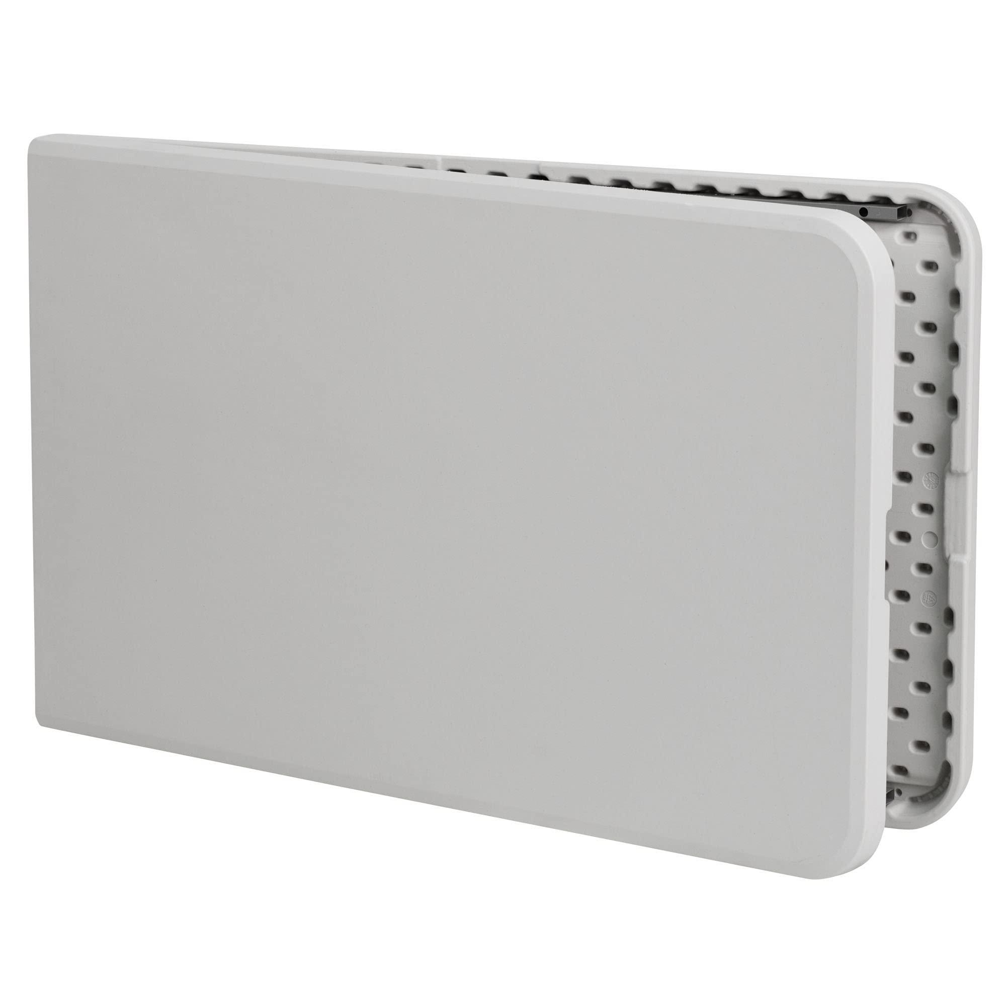 Offex Offex 30\'\'W x 96\'\'L Plastic Bi-Folding Table with Non-marring Foot Caps