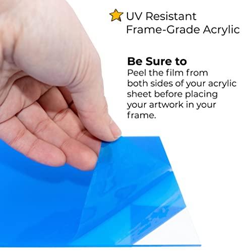 CountryArtHouse CountryArtHouse 24x14 Frame Gold Solid Wood Picture Frame - Complete Modern Photo Frame Includes UV Acrylic Plexiglass, Acid Free Foam Backing Board and Hanging Hardware