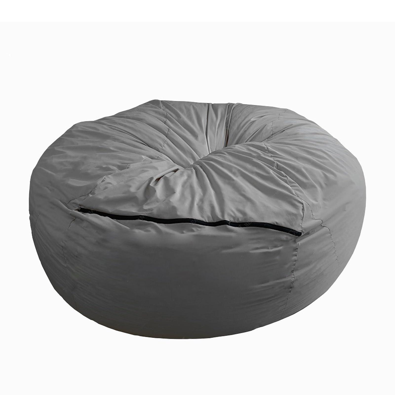 TRAVEVA Big Huge Giant Bean Bag Chair for Adults,Bean Bag Chairs in Multiple Sizes and Colors Giant Foam-Filled Furniture - Machine Washable Covers, Double Stitched Seams (Rose, 5FT)