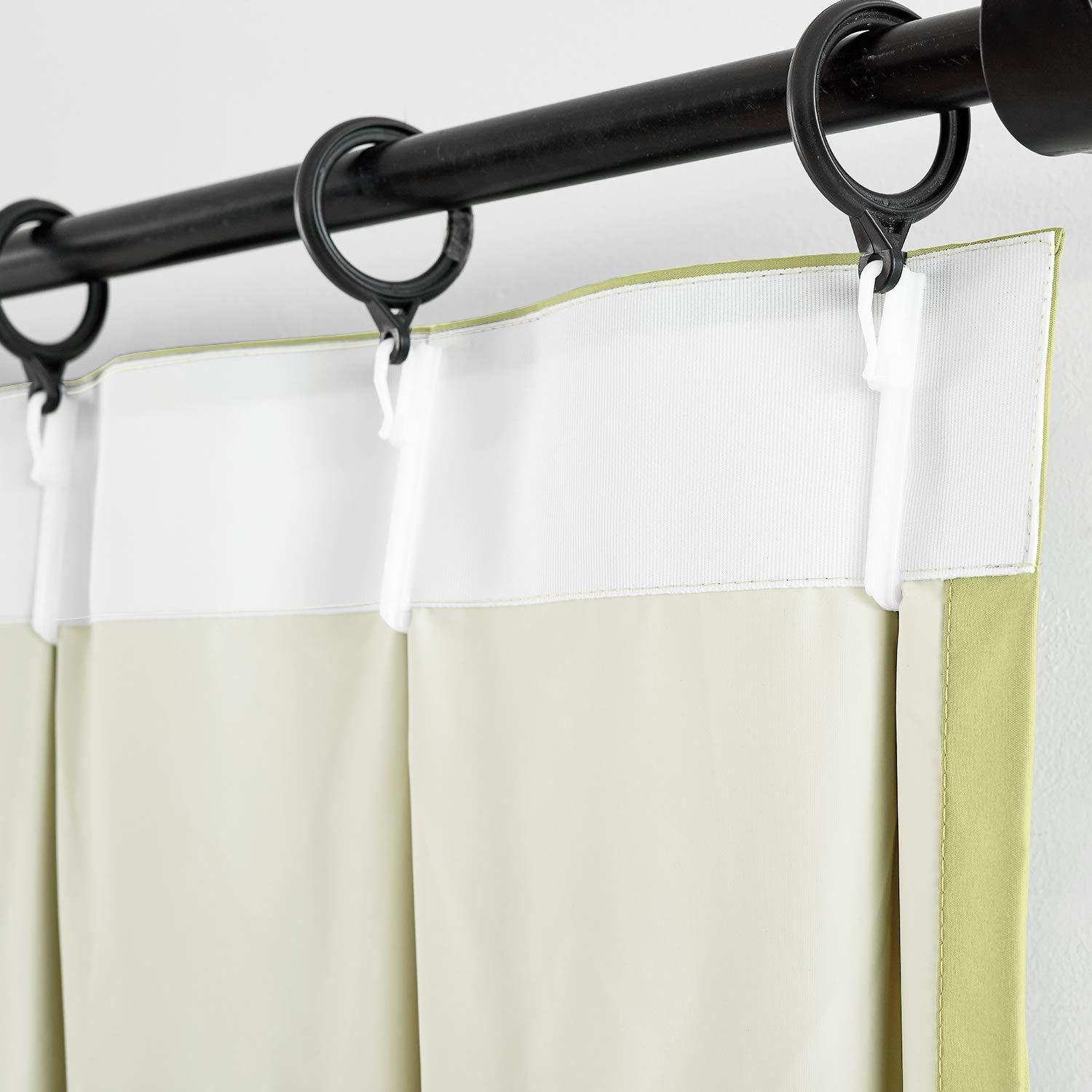 ChadMade ChadMade Total Blackout Panel Pinch Pleated Drape with Foam Coated Liner Privacy Protection Full Shading Panel for Shift Worker Day Light Sleeper Bedroom (Apple Green, 1 Panel)