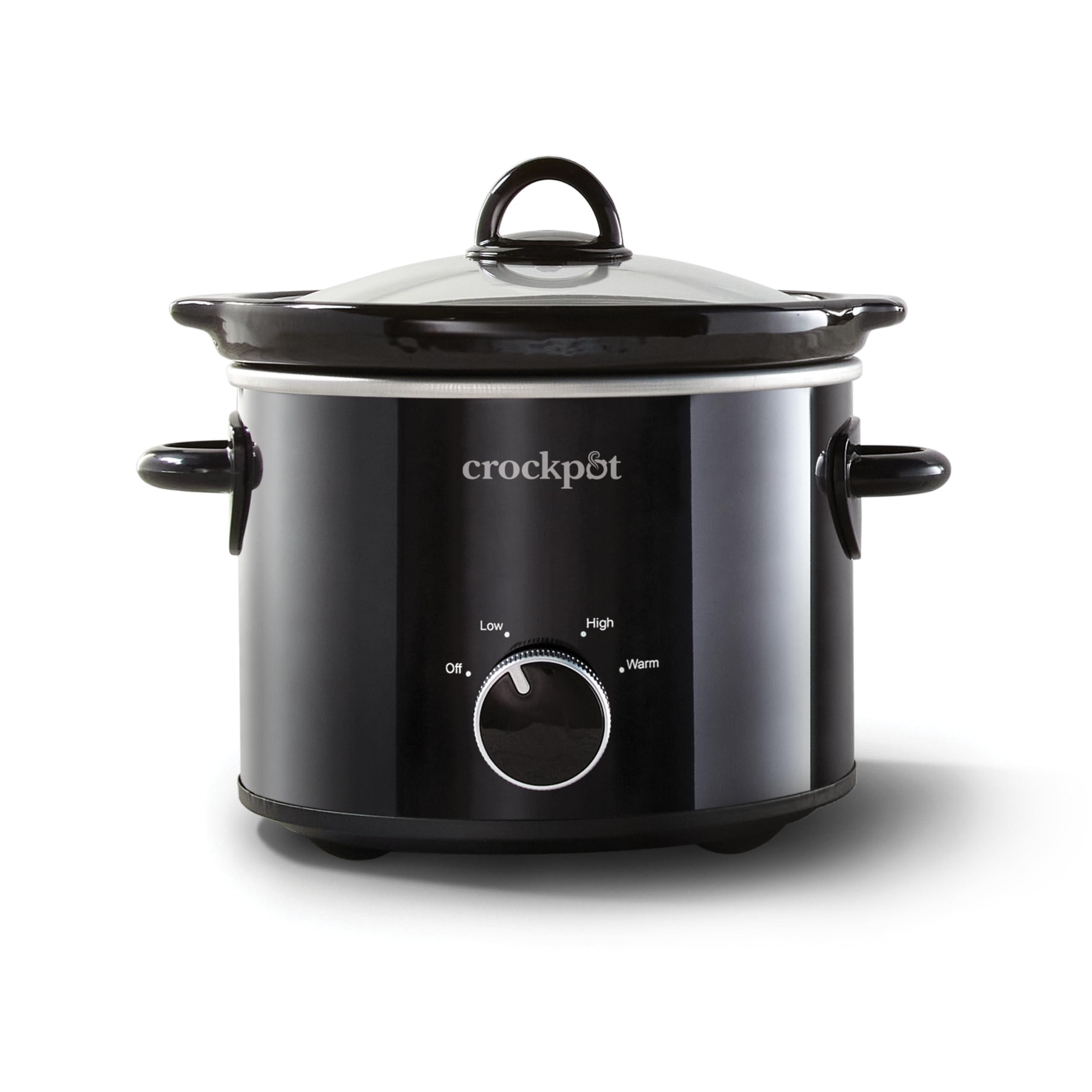 Crock-Pot Crockpot 2-Quart Classic Slow Cooker Small Slow Cooker Black