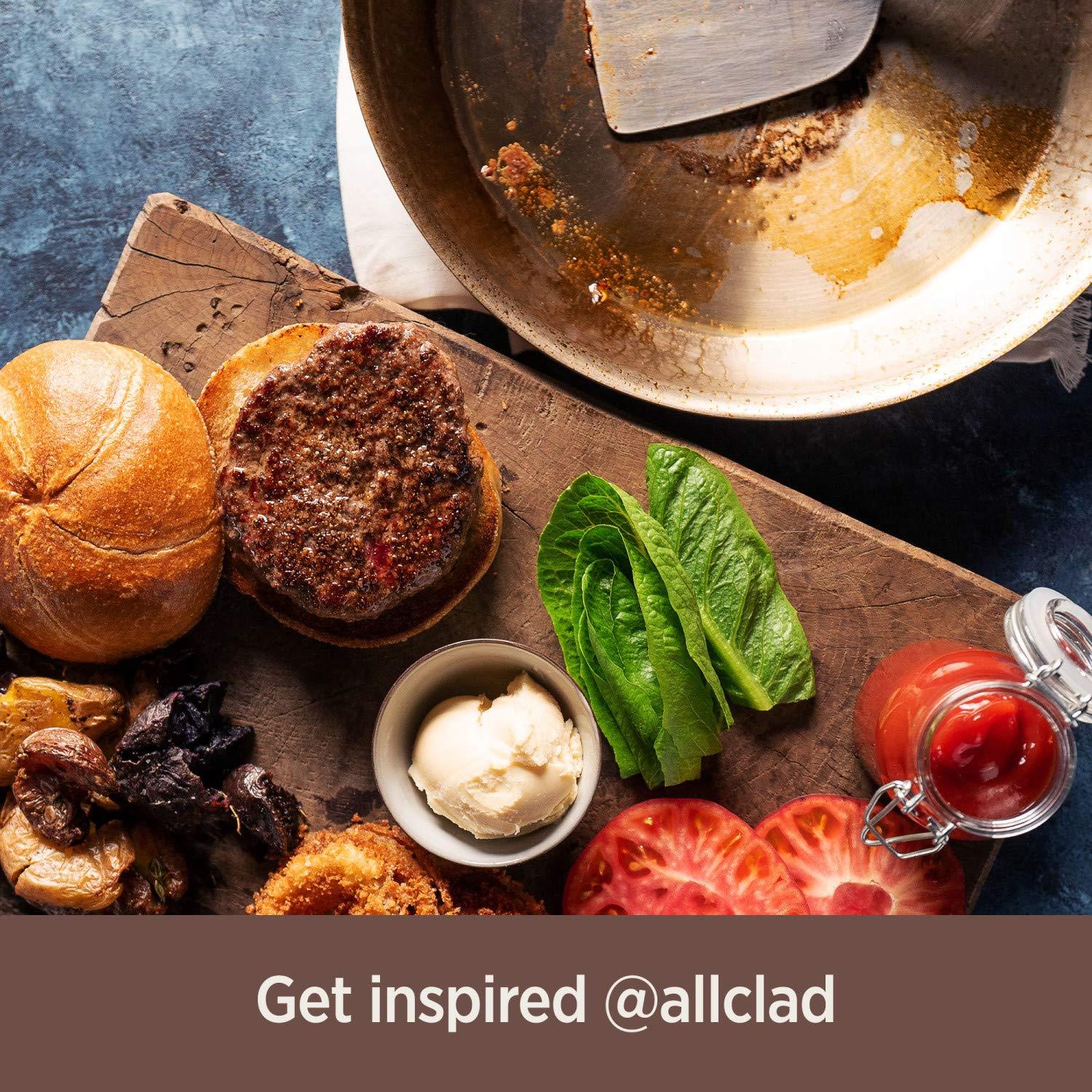 All-Clad All-Clad Copper Core 5-Ply Stainless Steel Stockpot 8 Quart Induction Oven Broiler Safe 600F Pots and Pans, Cookware Silver