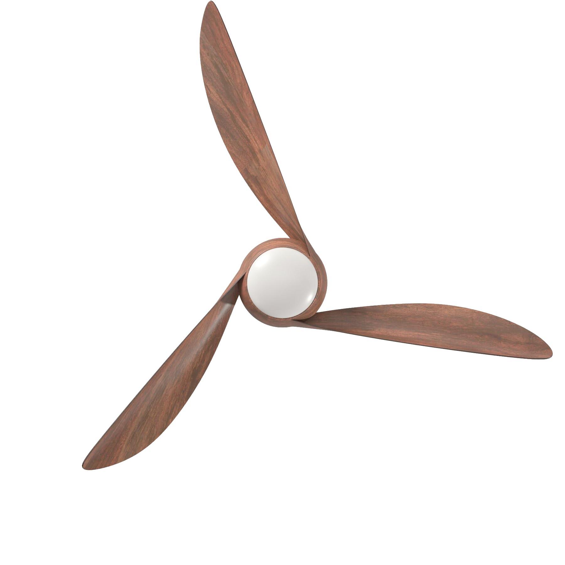 MINKA-AIRE MINKA-AIRE F844-DK Light Wave 52 Inch Ceiling Fan with LED Light Kit, Brown Distressed Koa Finish