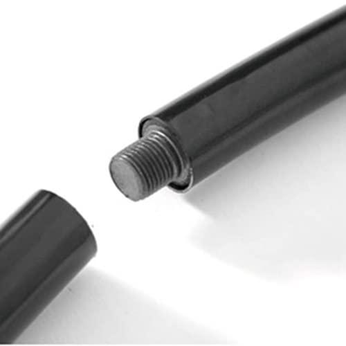 liu san xiao Fitting Room Curtain Rod U-shaped - Clothing Store Dressing Room Curtain Rod - Bathroom Curtain Rod - Wall Mount Semi-circle Ring Shelf (Color : Black, Size : 80x80cm)