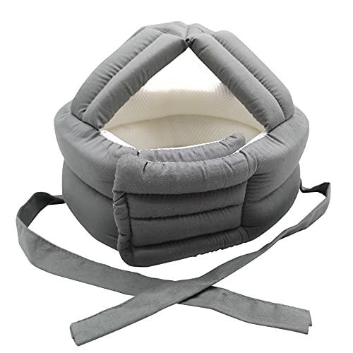 Cepairng Breathable Elderly Protective Hat,Elderly Helmet for Falls,Seniors Assistance Safety Products,Epilepsy Head Fall Protection,Adjustable Protective Cap,for Youth and Adult Sizing (Gray)