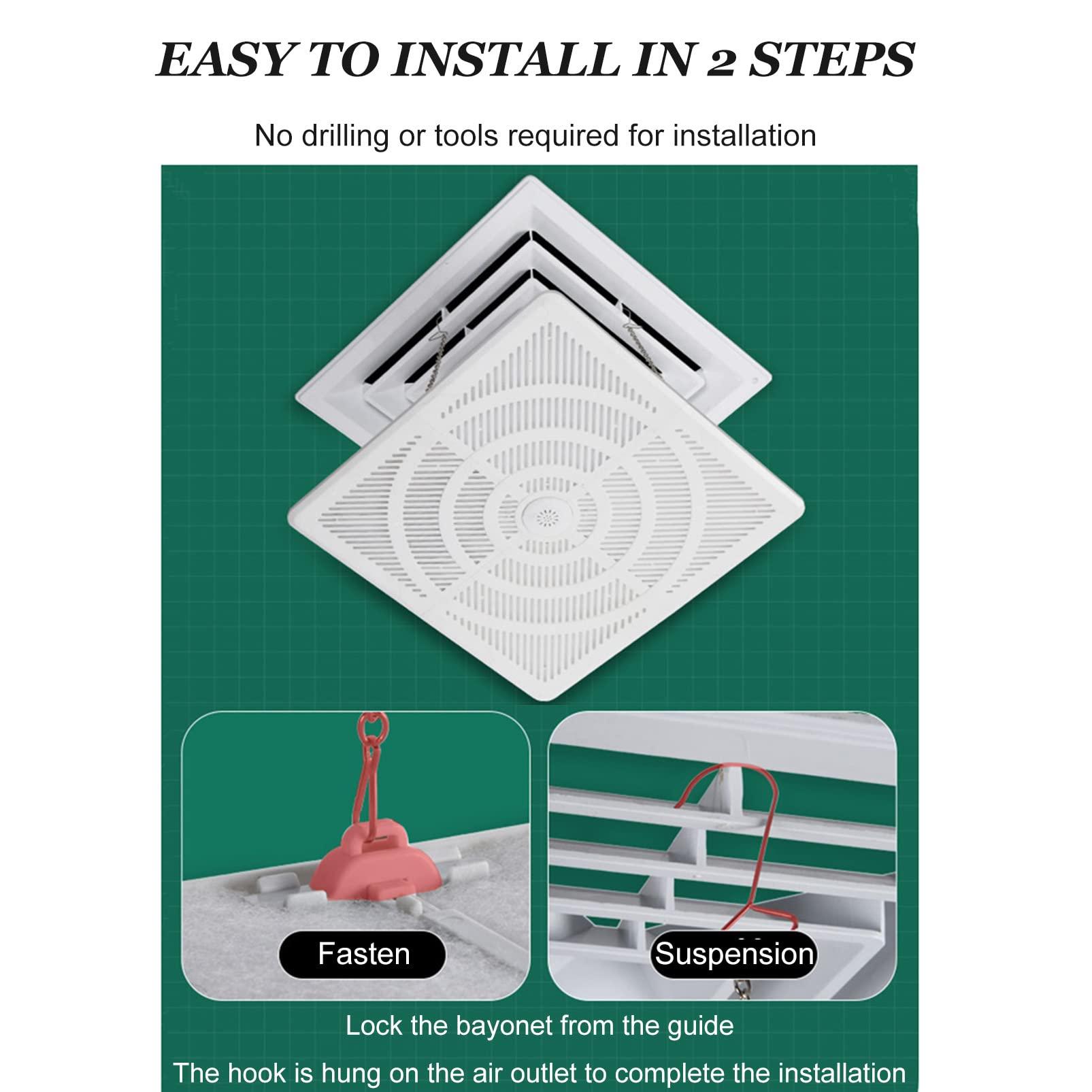 SHYP Ceiling Air-Conditioning Wind Deflector, Air Outlet Wind Shield, Air Conditioning Air Outlet Anti-Direct Blowing Baffle Wind Guide Cover, Enhance Cooling and Heating Circulatio