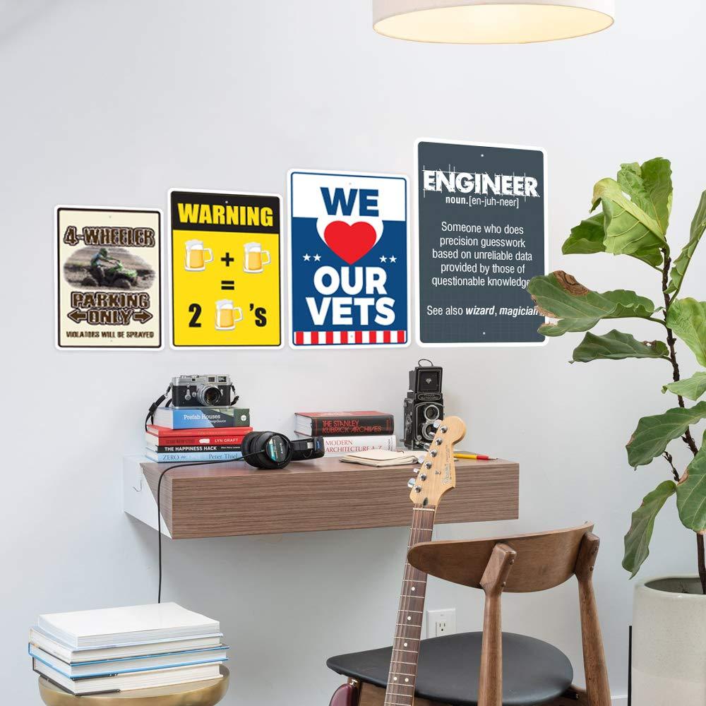 SignMission Engineer Parking Sign Drafting Tools Engineering Electrical Civil Train | Indoor/Outdoor | 12\" Tall