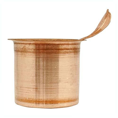 ibaexports Authentic Traditional Indian Pancha Patra Udharini With Achmani Tableware Pooja Accessory