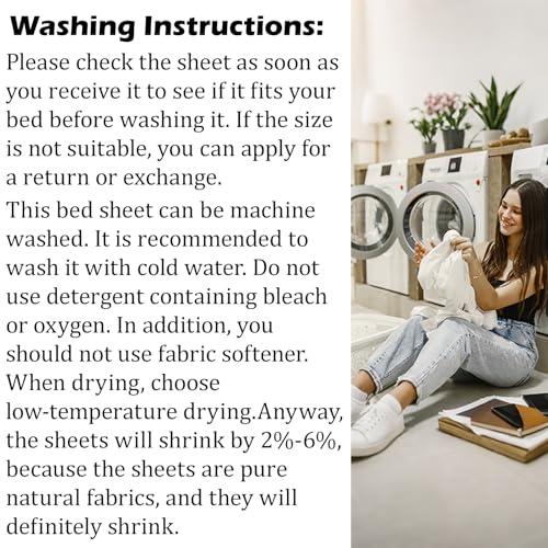 NIULAFR NIULAFR Grounding Sheets - 95% Nature Cotton +5% Silver Fiber - with Grounding Cord, Keep Good Sleep - Natural Healthy