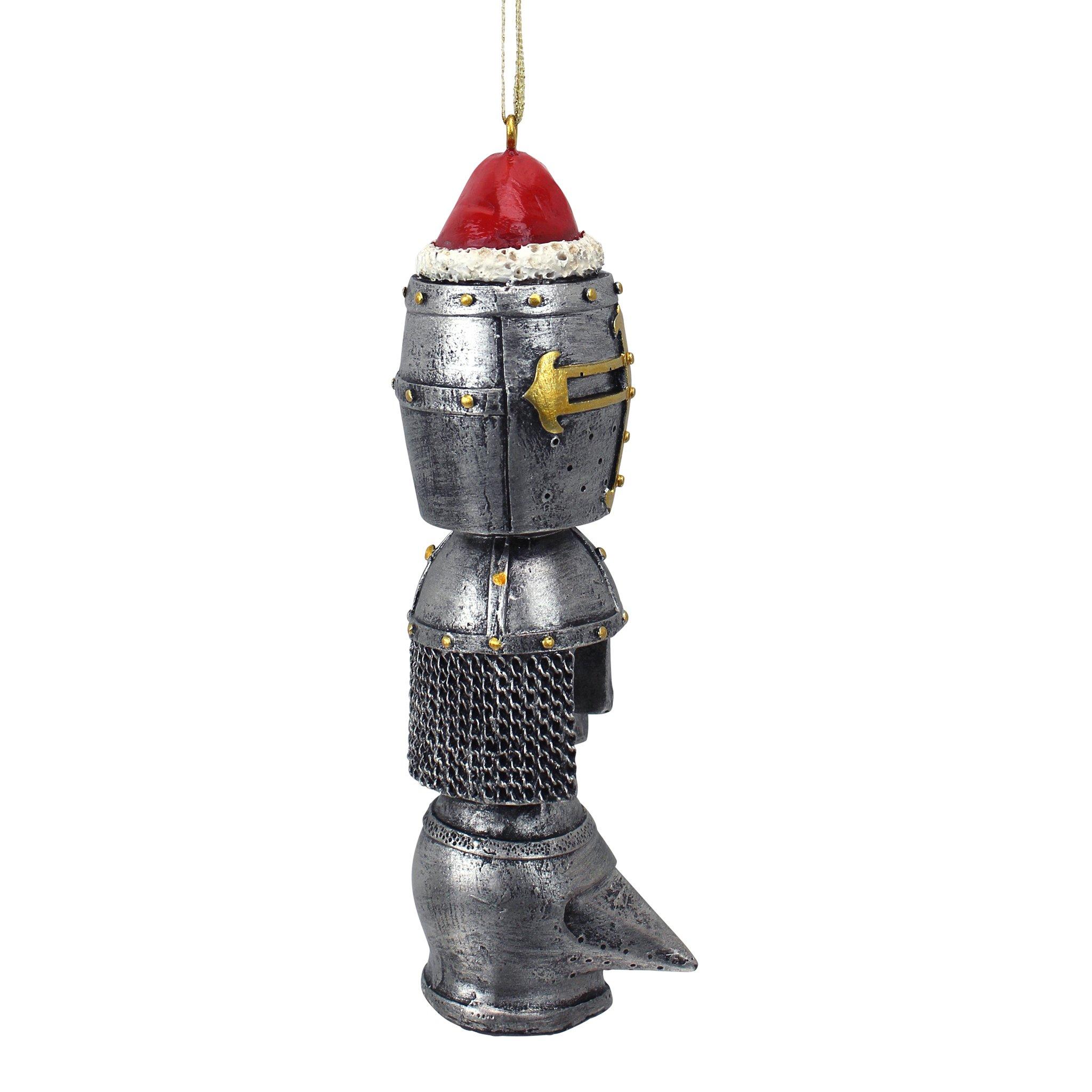 Design Toscano Christmas Tree Ornaments Medieval Helm Holiday Knight Helmet Armor Totem Statue