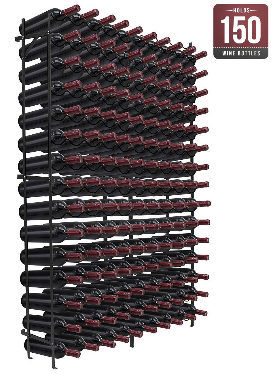 Sorbus Sorbus Wine Rack Freestanding Floor - Wine Bottle Holder Holds 150 Bottles of Wine - 150 Bottle Capacity Wine Storage for Any Bar, Wine Cellar, Kitchen, Dining Room