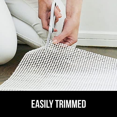 Gorilla Grip Gorilla Grip Extra Strong Rug Pad Gripper, Grips Keep Area Rugs Safe and in Place, Thick, Slip and Skid Resistant Pads for Hard Floors Under Carpet Mat Cushion and Hardwood Floor Protection 3x5 FT