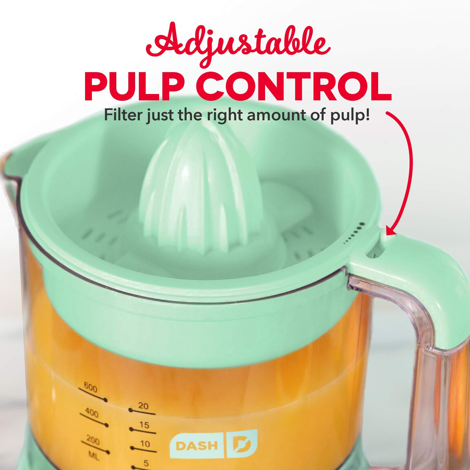 DASH DASH Citrus Juicer, Dual Citrus Cones, 20 fl. oz. Capacity, 25 Watts