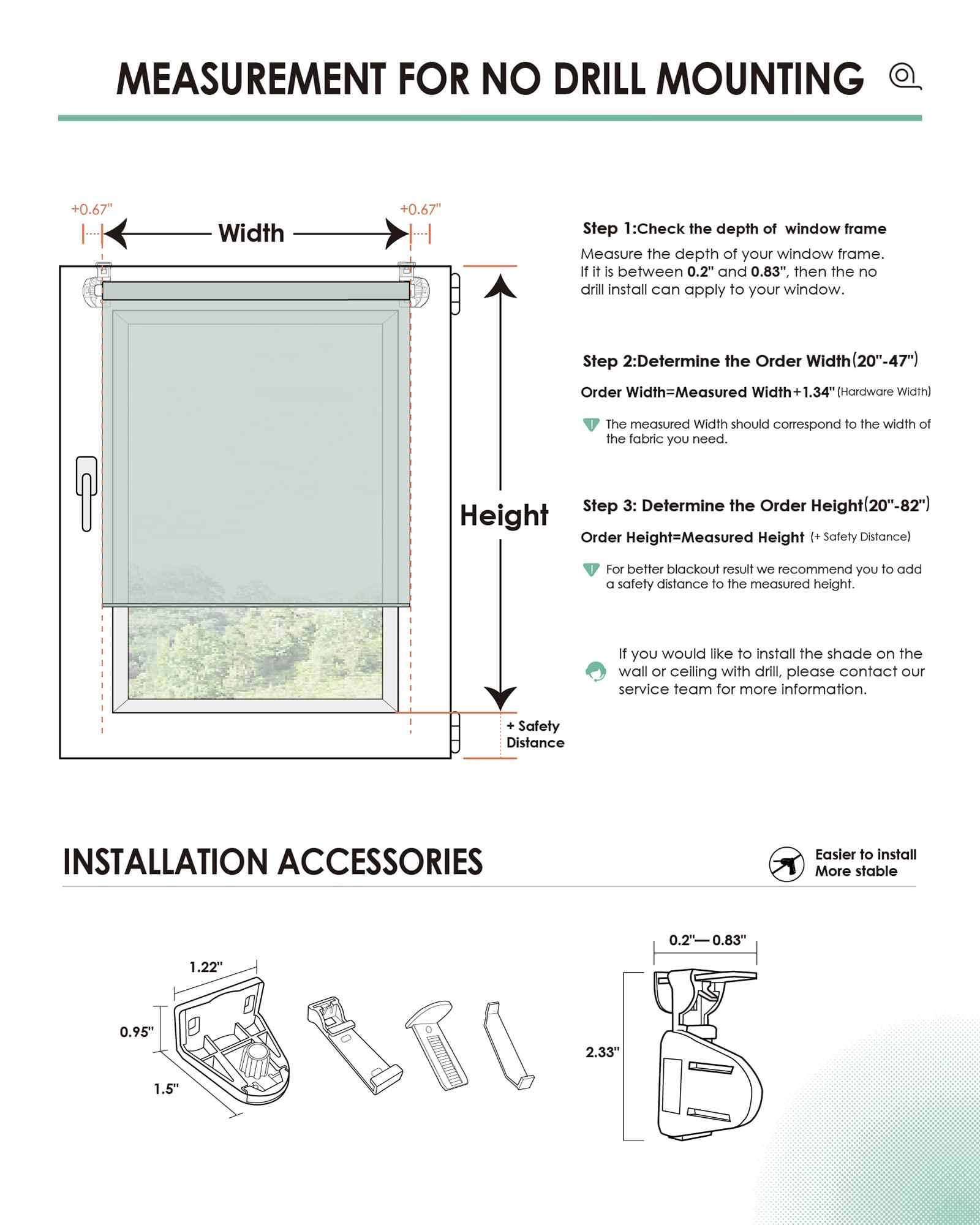 Yoolax Yoolax Motorized Blinds with Remote, No Drill Cordless Electric Shades for Windows Light Filtering Automatic Window Shades App Control, Custom Size(50% Shading-Jacquard White)