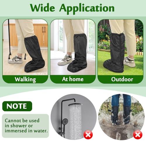 Mybow Walking Boot Cover for Broken Foot Injuries Medical Tall Walking Boot Cover Orthopedic Recovery Cast Cover Outdoor Rain Snow Winter Surgical Fracture Cast Cover Waterproof Protector for Women Men