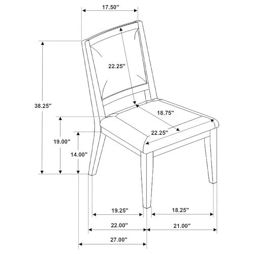 Coaster Home Furnishings Coaster Home Furnishings Trofello 5-Piece Round Dining Set White Washed
