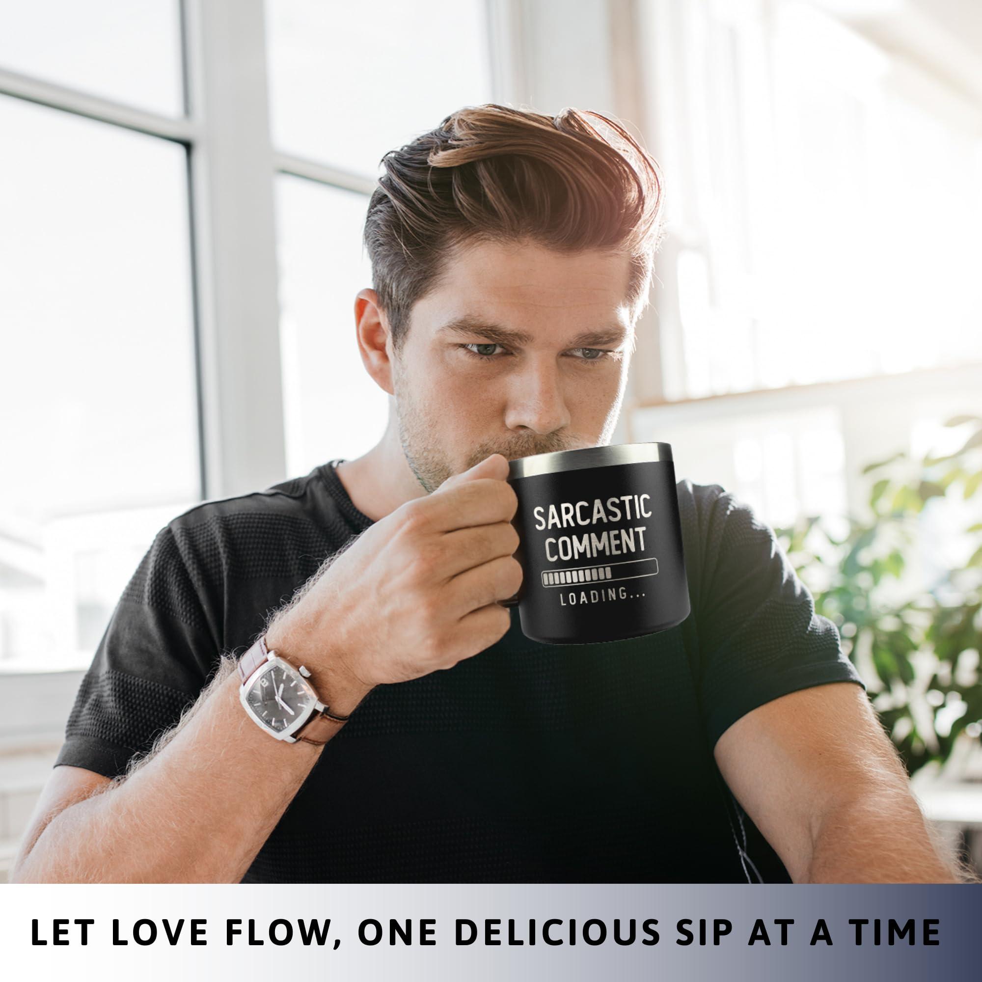 KATLADIZ KATLADIZ Funny Gifts for Men - Funny Mens Gifts for Grandpa, Dad, Husband, Him - 40th, 50th, 70th, 80th Birthday Gifts for Men - Mens Birthday Gift Ideas, Fathers Day Presents - 14 Oz Coffee Mug