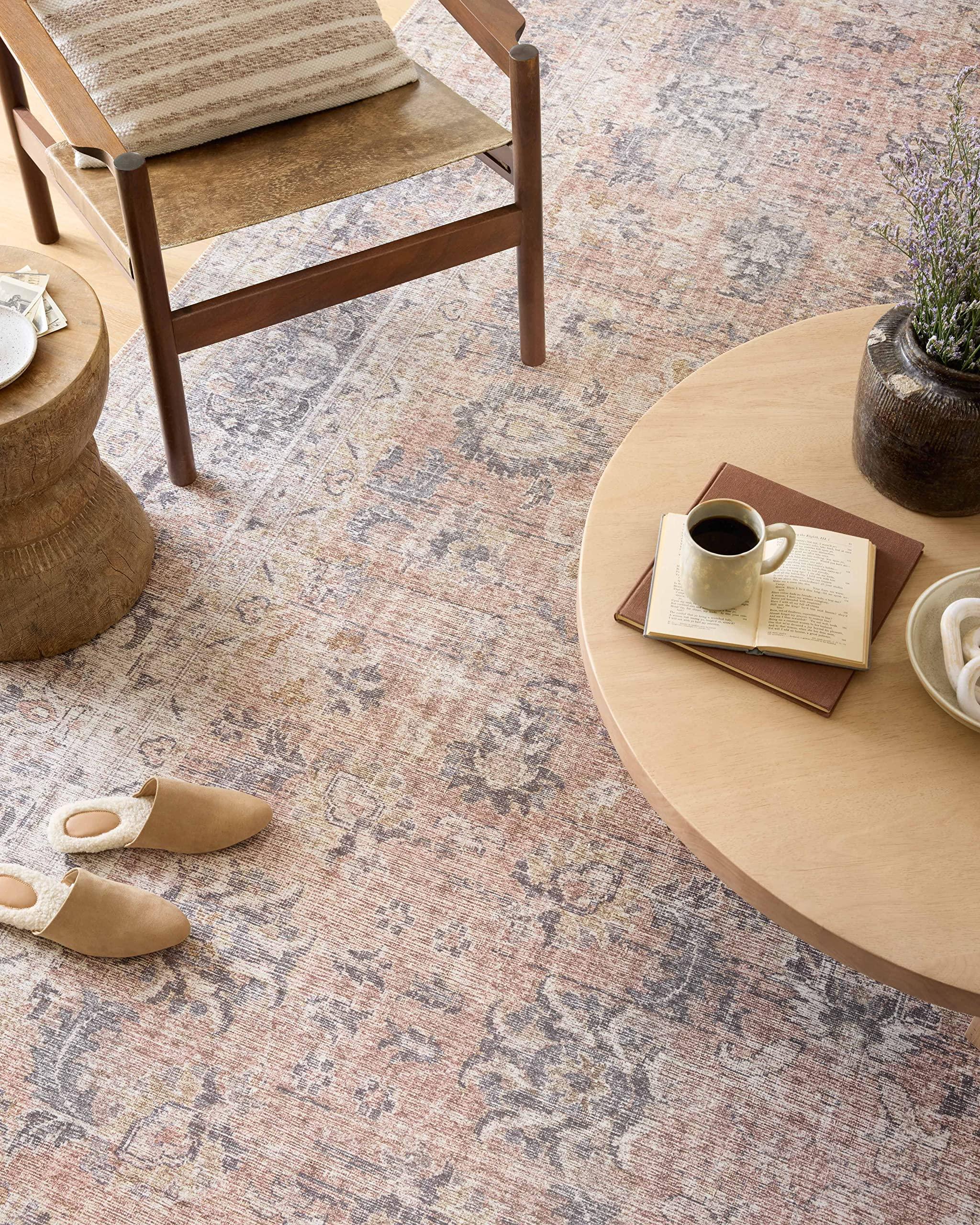 Loloi II Loloi II Skye Collection SKY-01 Blush/Grey 2'-6" x 12'-0" Runner Rug