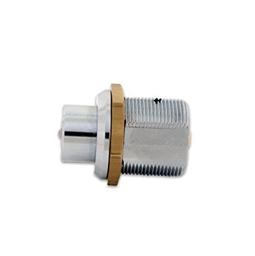 FJM Security Products FJM Security 2610B-KD Tubular Push Lock with Chrome Finish, Keyed Different