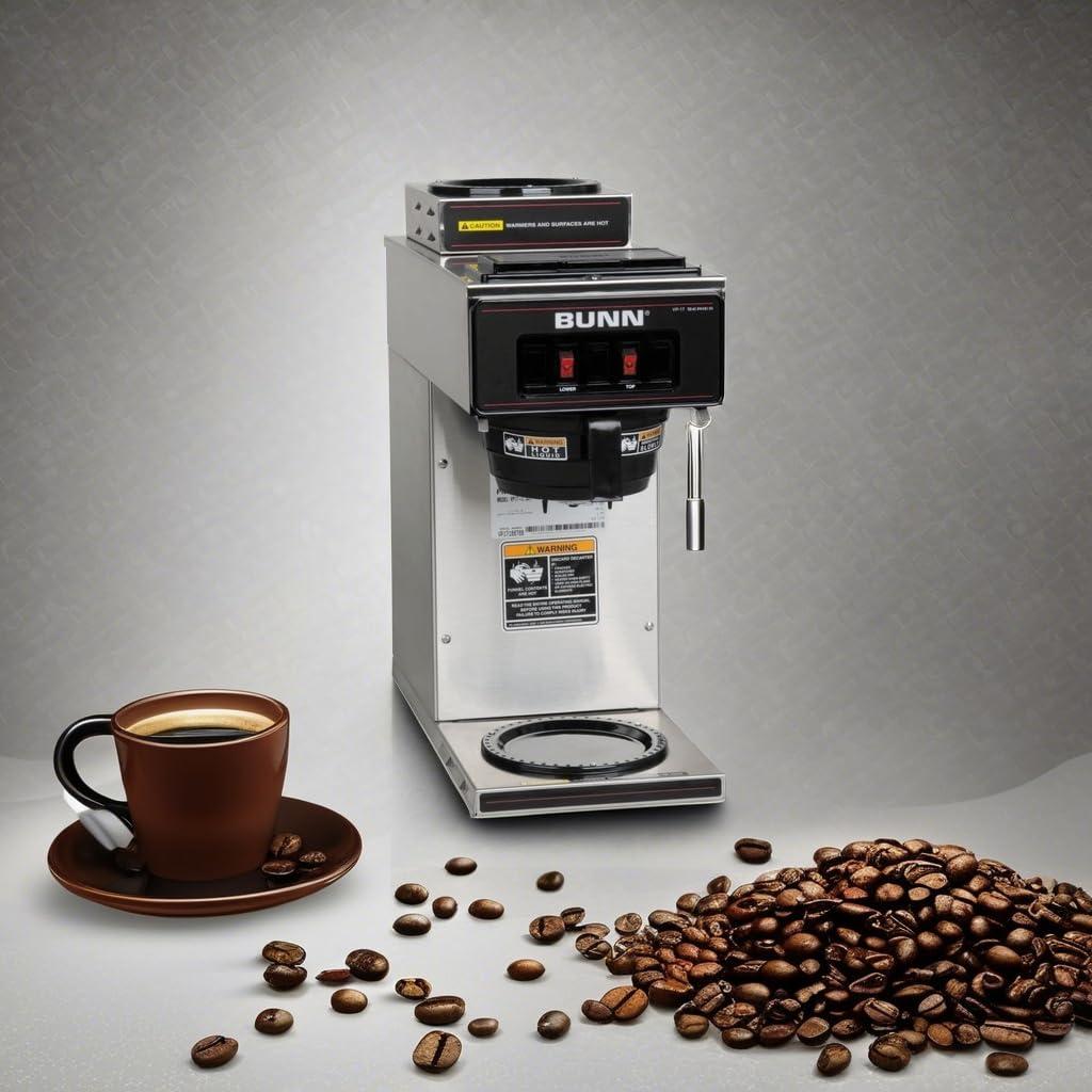 BUNN BUNN 13300.0002 Low-Profile Pourover Coffee Brewer with 2 Warmers