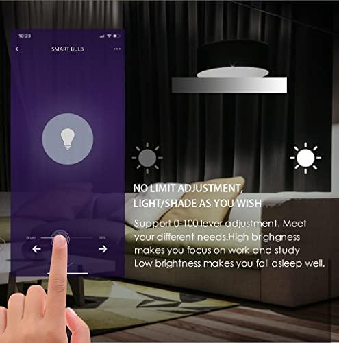 Avatar Controls Avatar Controls Smart WiFi Light Bulb, Alexa Color Changing LED Bulbs RGBCW Works with Google Home Smart Life App, No Hub Required(8W=70W) 1 Pack, E26 8W