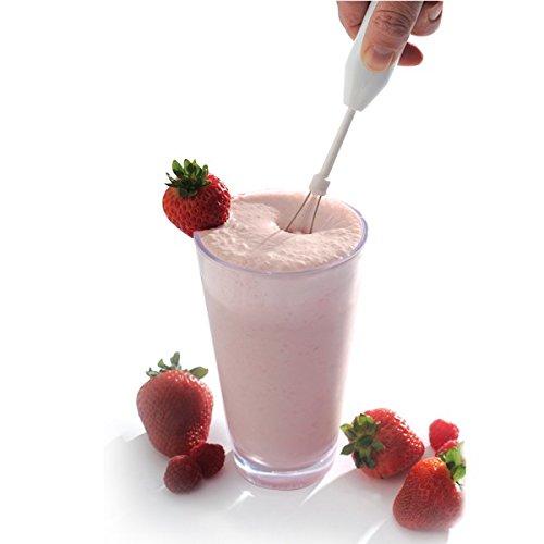 Electric Drink Mixers 5pc Deluxe Cordless Mini Mixer - Mix Whip Stir Blend Beat Drink Frother