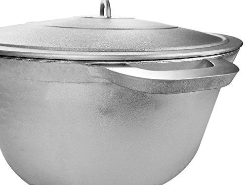 UW UNIWARE THE NAME YOU TRUST Uniware 9900 Super Quality Aluminum Caldero,Dutch Oven,33.8 QT,Silver (46cm (18-Inch))