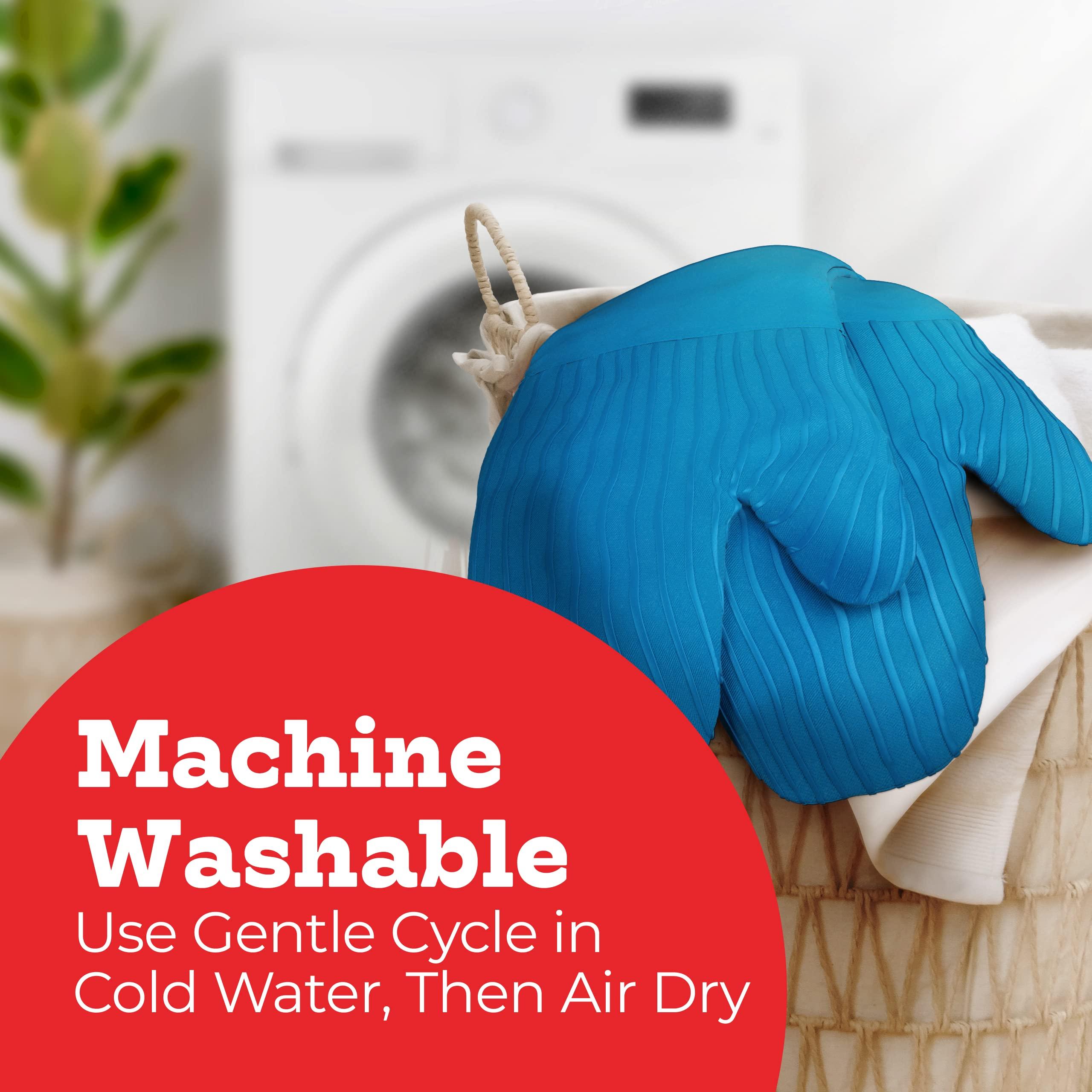 Big Red House Heat-Resistant Oven Mitts - Set of 2 Silicone Kitchen Oven Mitt Gloves, Turquoise