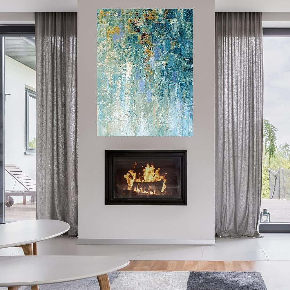 Fine Art Canvas Fine Art Canvas I Love the Rain Detail I Canvas Wall Decor by Artist Nan for Living Room, Bedroom, Bathroom, Kitchen, Office, Bar, Dining & Guest Room - Ready to Hang - 35 in x 46 in
