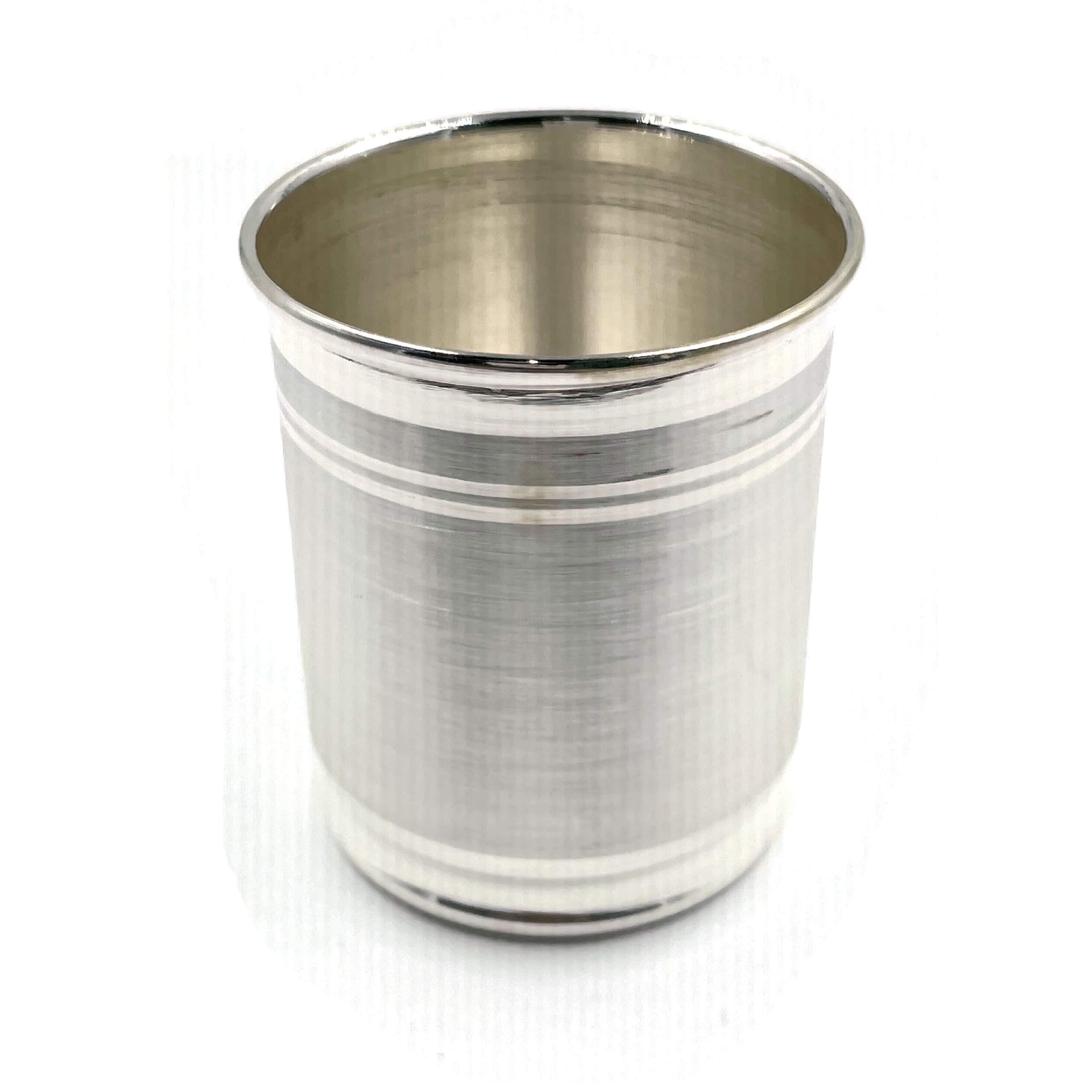 Balaji 999 Pure Silver Hallmarked Glass - Style#03 (Glass 3.25 inch- 60 grams)